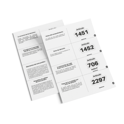 Flashcards Artículos Acto Jurídico (Formato Digital)