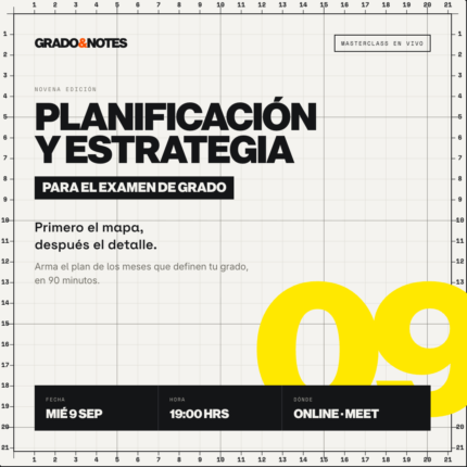 MasterClass | Planificación y Estrategias para el Examen de Grado (🔴 Versión En Vivo 09/09)